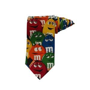 Ralph Marlin M&Ms Characters All Over Vintage Novelty Necktie Polyester
